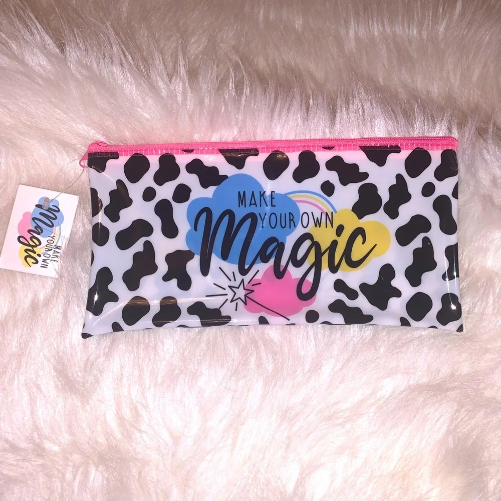 New leopard print pencil pouch